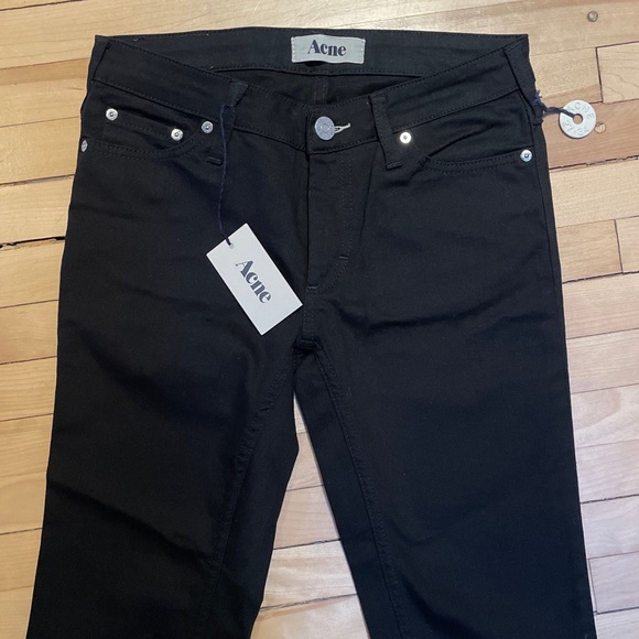 ACNE Kex Wet Black Jeans - NWT - Picture 6 of 9
